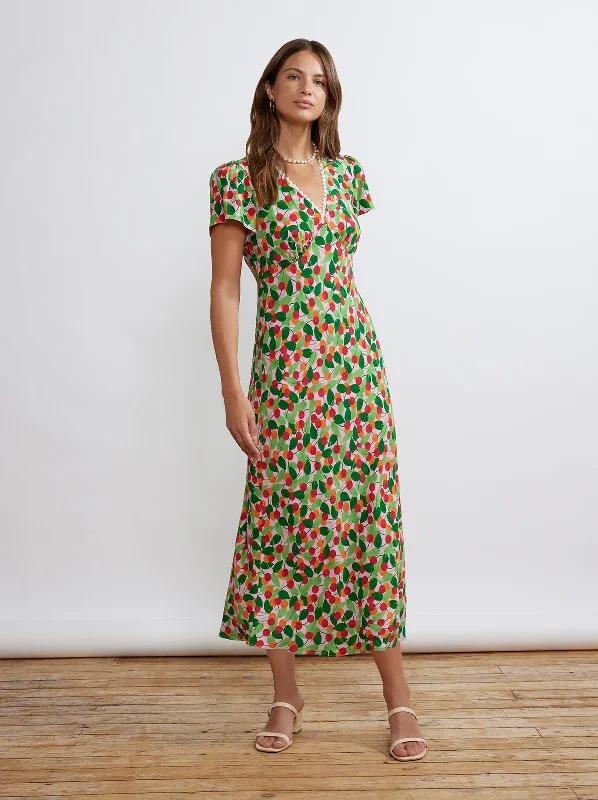 Floral DressEffie Multi Cherry Midi Dress