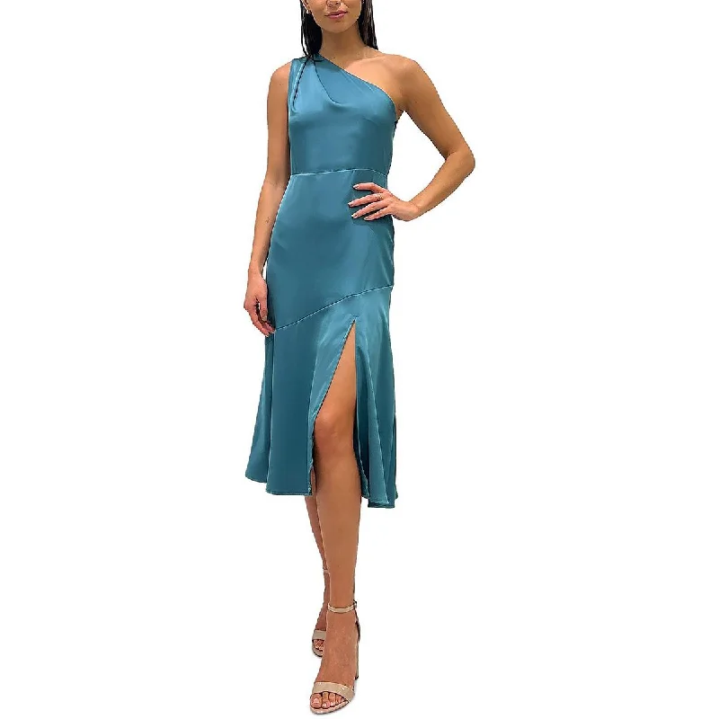 Party DressSam Edelman Womens Slit Hem One Shoulder Midi Dress