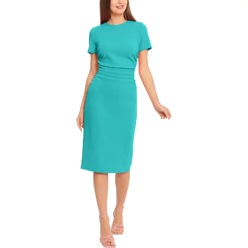 women's wrinkle-resistant dressesMaggy London Womens Gathered Knee Length Bodycon Dress