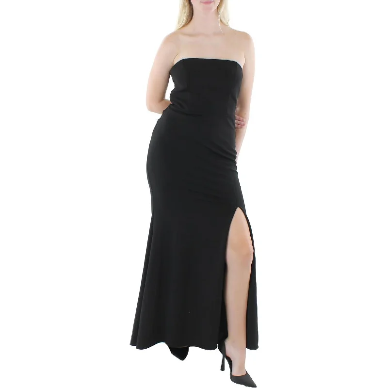 women's empire-line dressesXscape Womens Embellished Slit Evening Dress