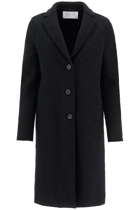 women's coats for cozy nights inHarris Wharf London Women's Single-Breasted Wool Coat In Boiled