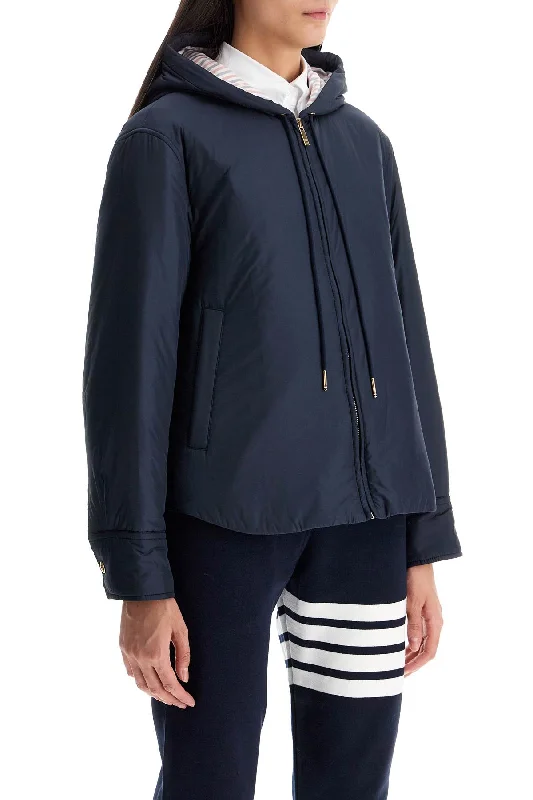 classic women's coatsThom Browne Padded Jacket With Hood