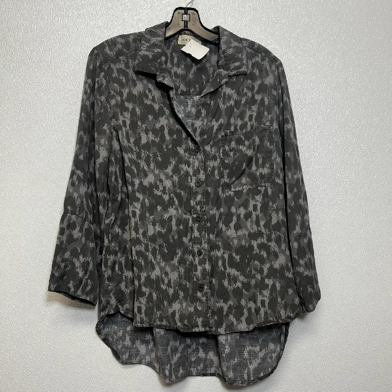 women's tops for layeringTop Long Sleeve By Cloth And Stone In Animal Print, Size: M