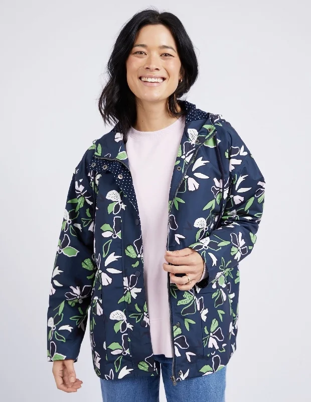 peacoats for womenElm Idyll Floral Raincoat