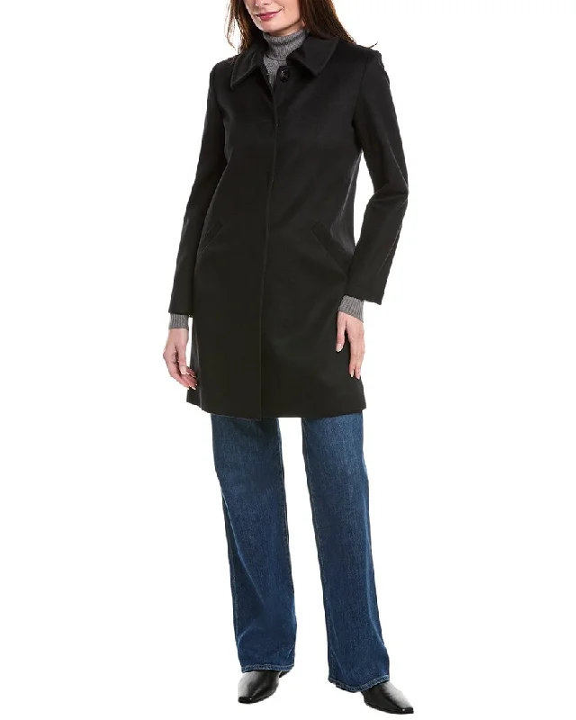 women's shearling coatssofiacashmere Modern Luxe Wool & Cashmere-Blend Coat