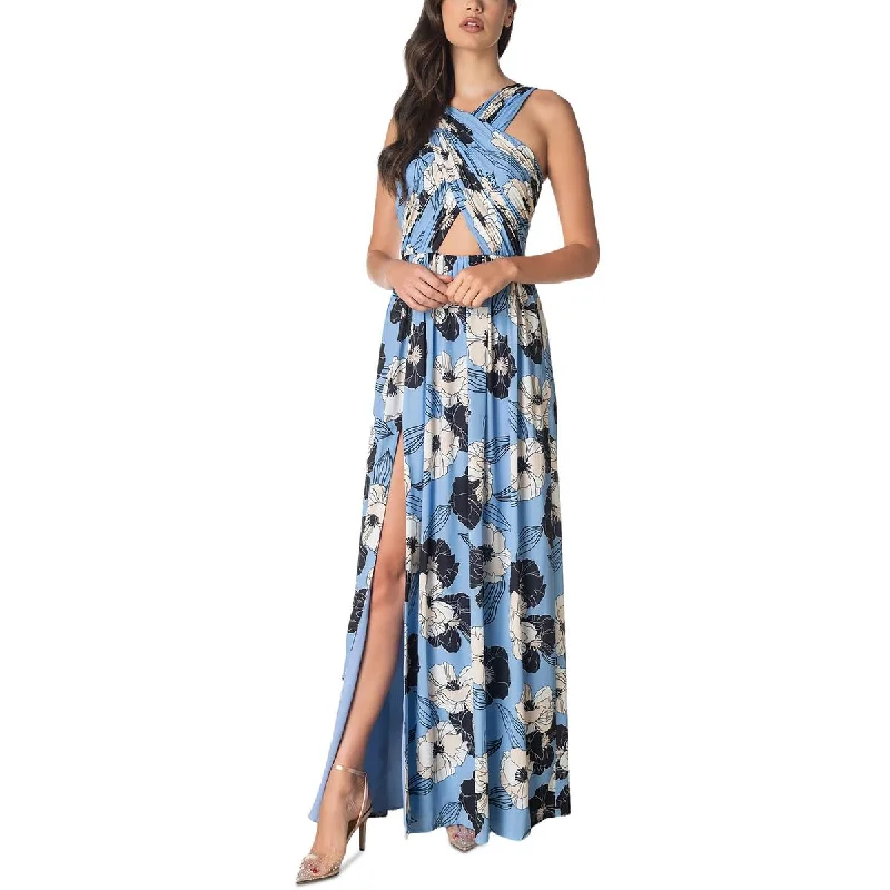 women's body-skimming dressesDress The Population Womens Georgette Floral Evening Dress