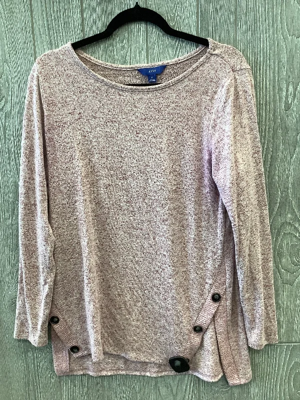 women's tops for those who want to stay cool and chic during warmer weatherTop Long Sleeve By Apt 9 In Purple, Size: S