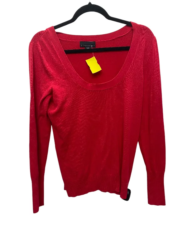 women's tops for those who want to make a bold fashion statement with their choice of topsTop Long Sleeve By Attention In Red, Size: L