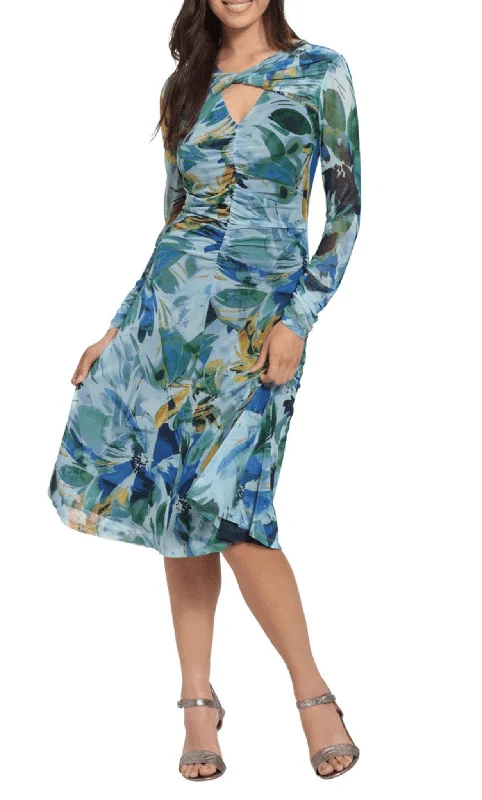 women's empire waist dressesLondon Times T6451M - Midi Printed Dress