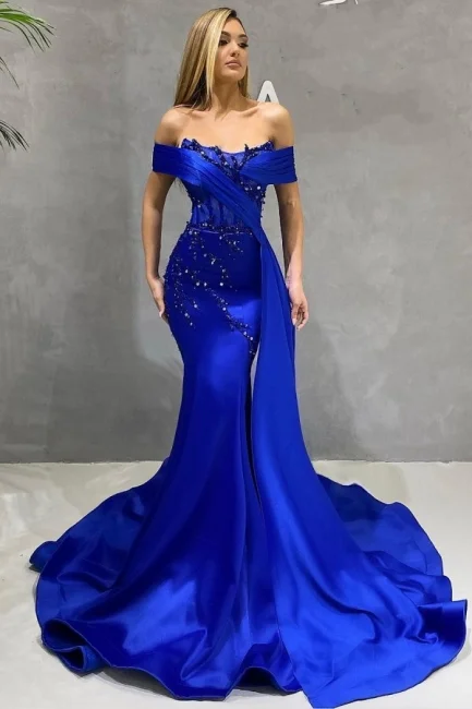 women's machine-washable dressesRoyal Blue Long Prom Dresses evening Dresses  gh2363