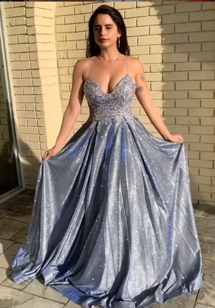 Beaded DressCharming Spaghetti Straps Dresses, Evening Dress Prom Gowns, Formal Women Dress,Prom Dress  gh2171