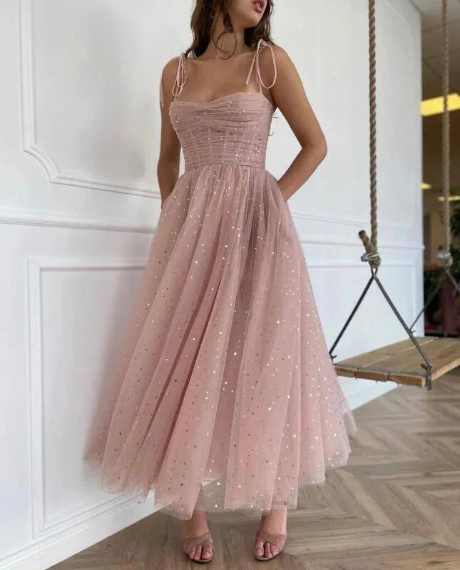 Glamour DressNew Tulle Prom Dress A-line Long Prom Dresses Fashion Evening Dress gh1730