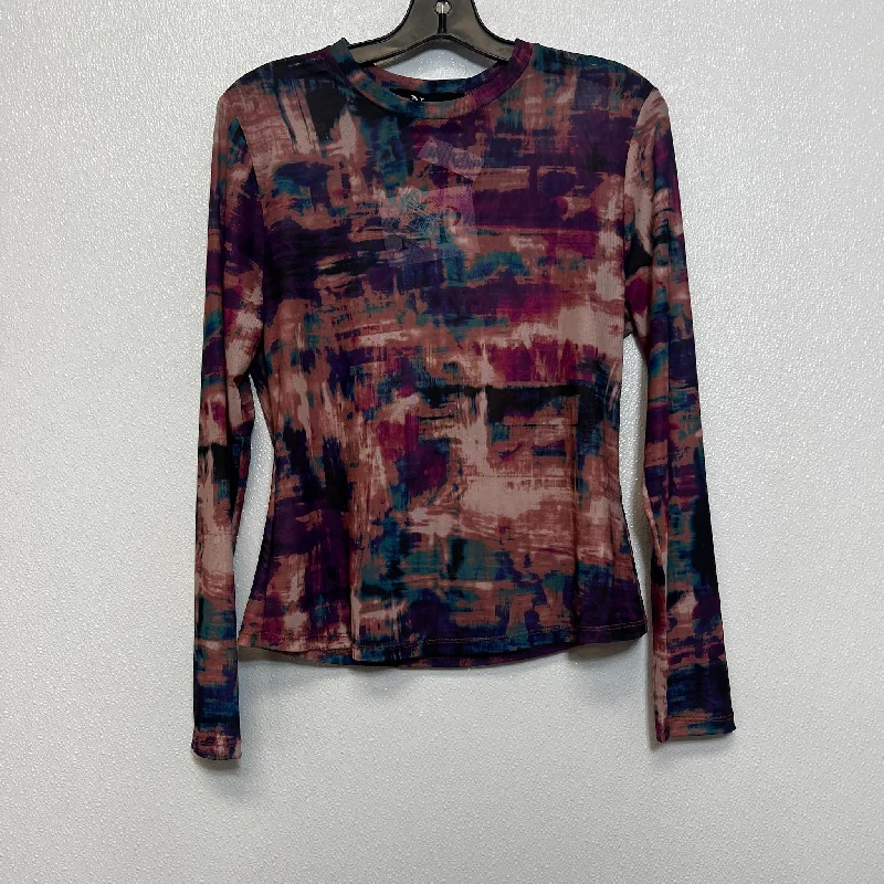 women's tops for casual FridaysTop Long Sleeve By NINA PARKER In Print, Size: 0x