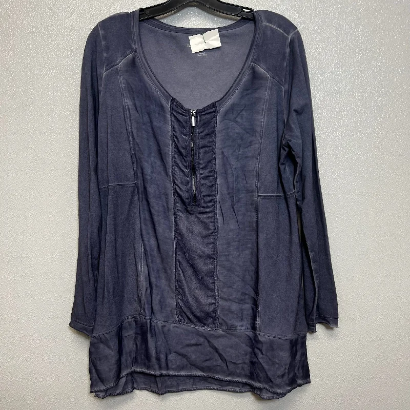 women's tops made from cottonTop Long Sleeve By Soft Surroundings In Purple, Size: M