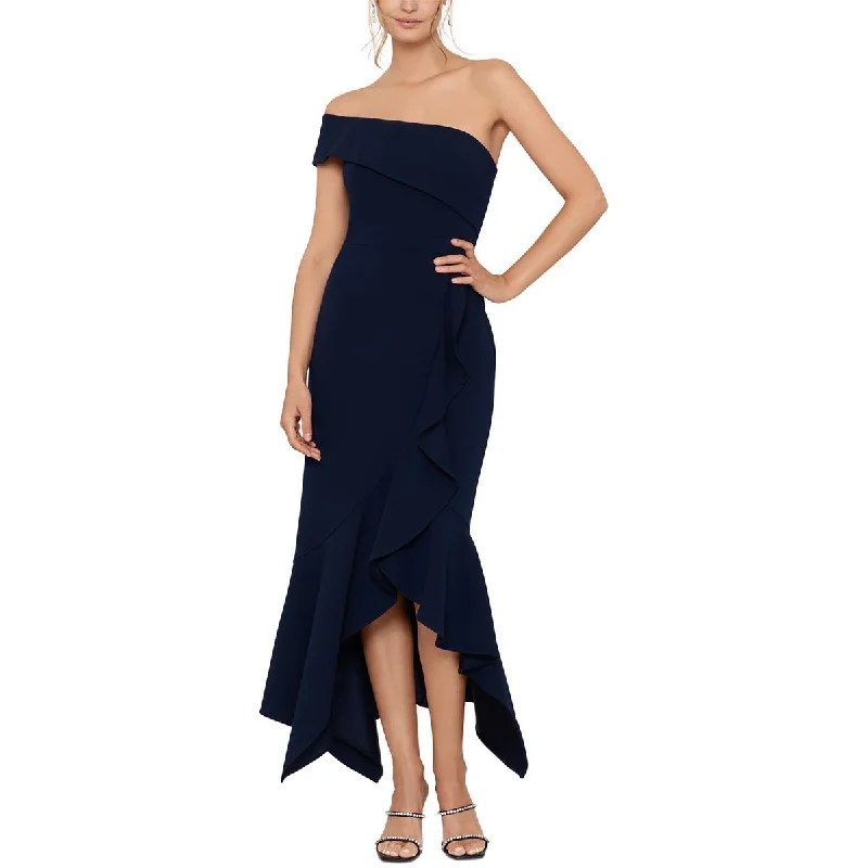 women's club dressesXscape Womens Crepe One Shoulder Evening Dress