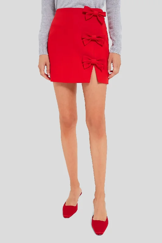 Body-Hugging DressRed Bows Rochelle Mini Skirt