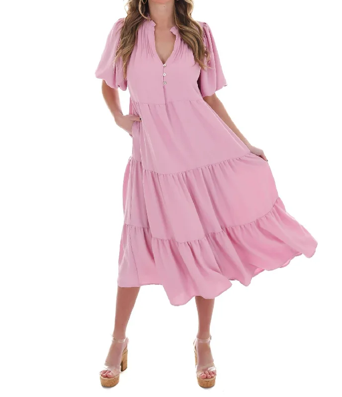 women's machine-washable dressesWhere I Go Maxi Dress In Light Pink