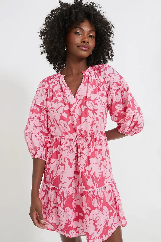 women's versatile dressesPink Floral Matilda Mini Dress