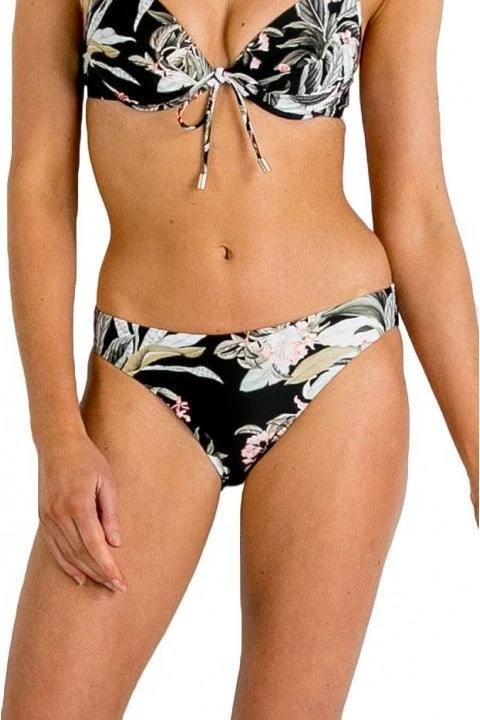 Glamorous Female SwimwearSunseeker SS31280 La Jungle Back Ruched Pant Black