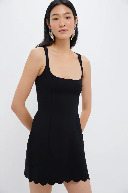 Shift DressBlack Fia Crepe Mini Dress