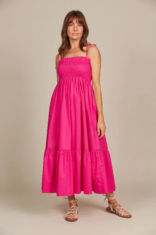 Ruffled Hem DressIsle Of Mine Remi Shirred Maxi