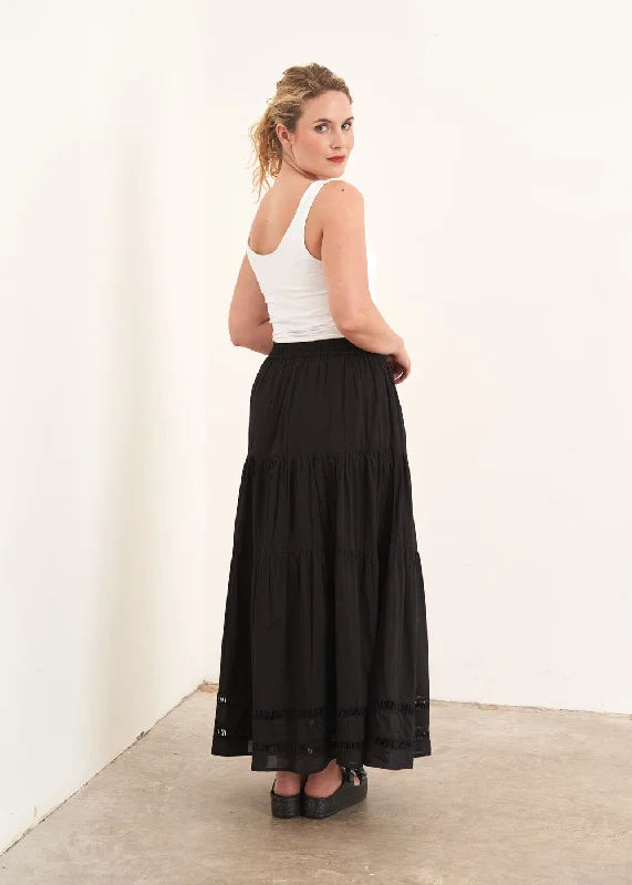 women's casual skirtsTOULOUSE SKIRT - BLACK