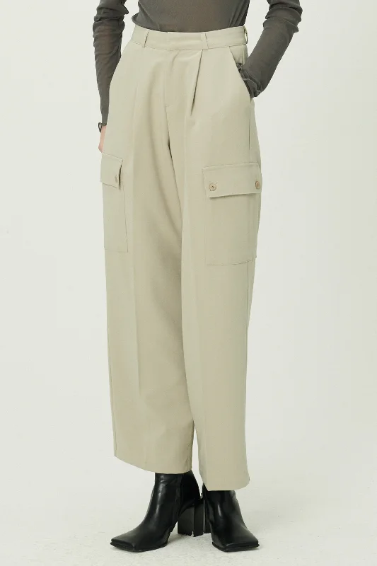 women's elegant pantsEmma Wide Leg Cargo Pants