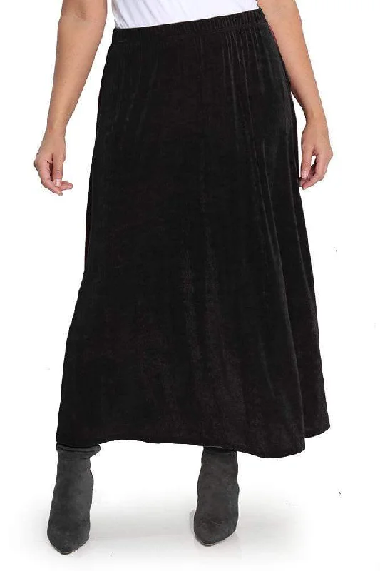 women's business skirtsVikki Vi Classic Black Maxi Skirt