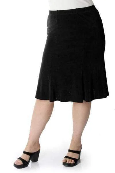 women's linen skirtsVikki Vi Classic Black Flip Skirt