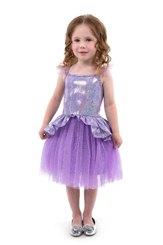 women's apple-shaped body dressesLilac Tutu Dress