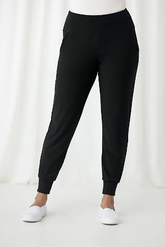 women's travel dressesMotion Trim Cuff Jogger | Black