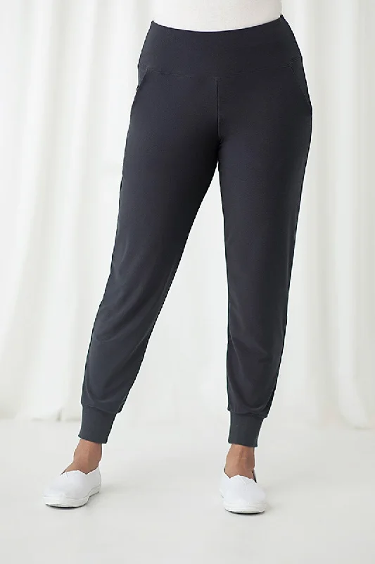 women's handmade dressesMotion Trim Cuff Jogger | Graphite