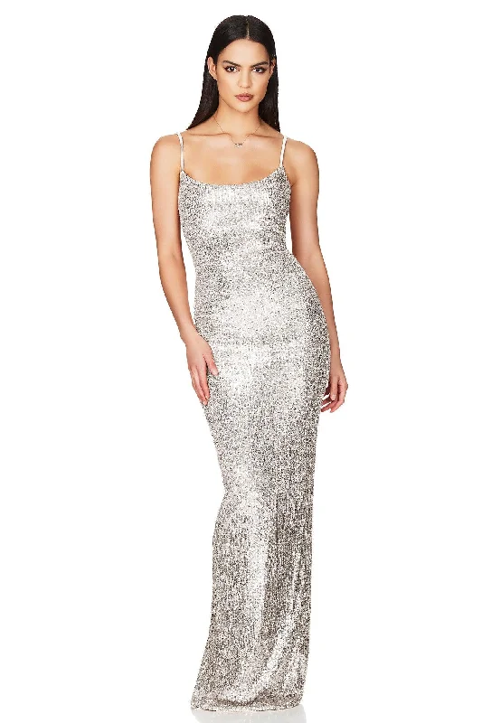 Sheath DressNookie Lovers Nothing Gown - Silver