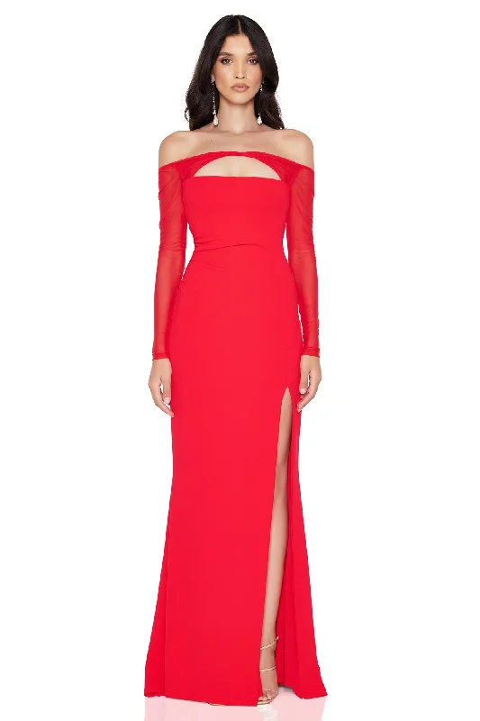 Skater DressNookie Marlowe Gown - Scarlet