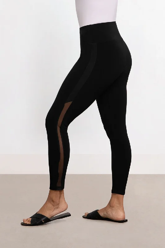 Tulle DressNu Tuxedo Legging with Mesh | Black