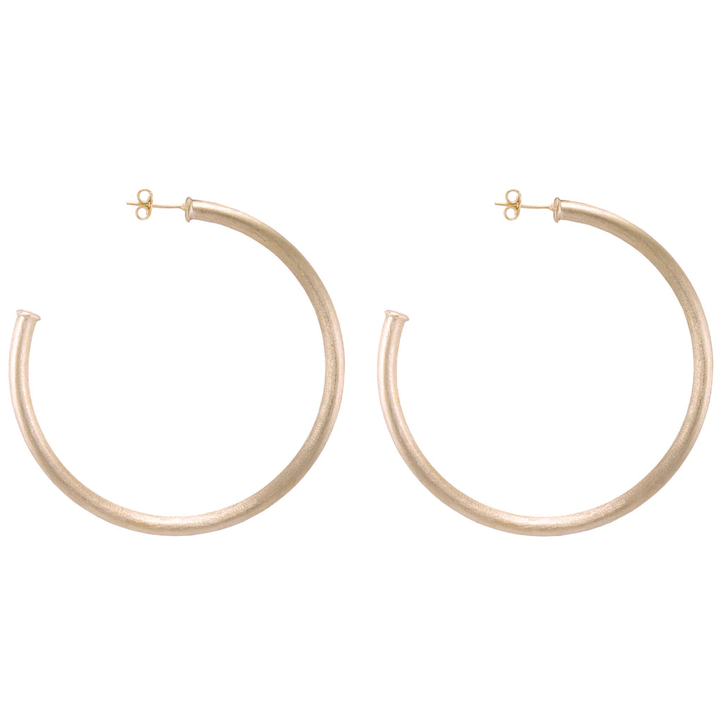 women's everyday dressesSheila Fajl Everybody's Favorite Brushed Champagne Hoops