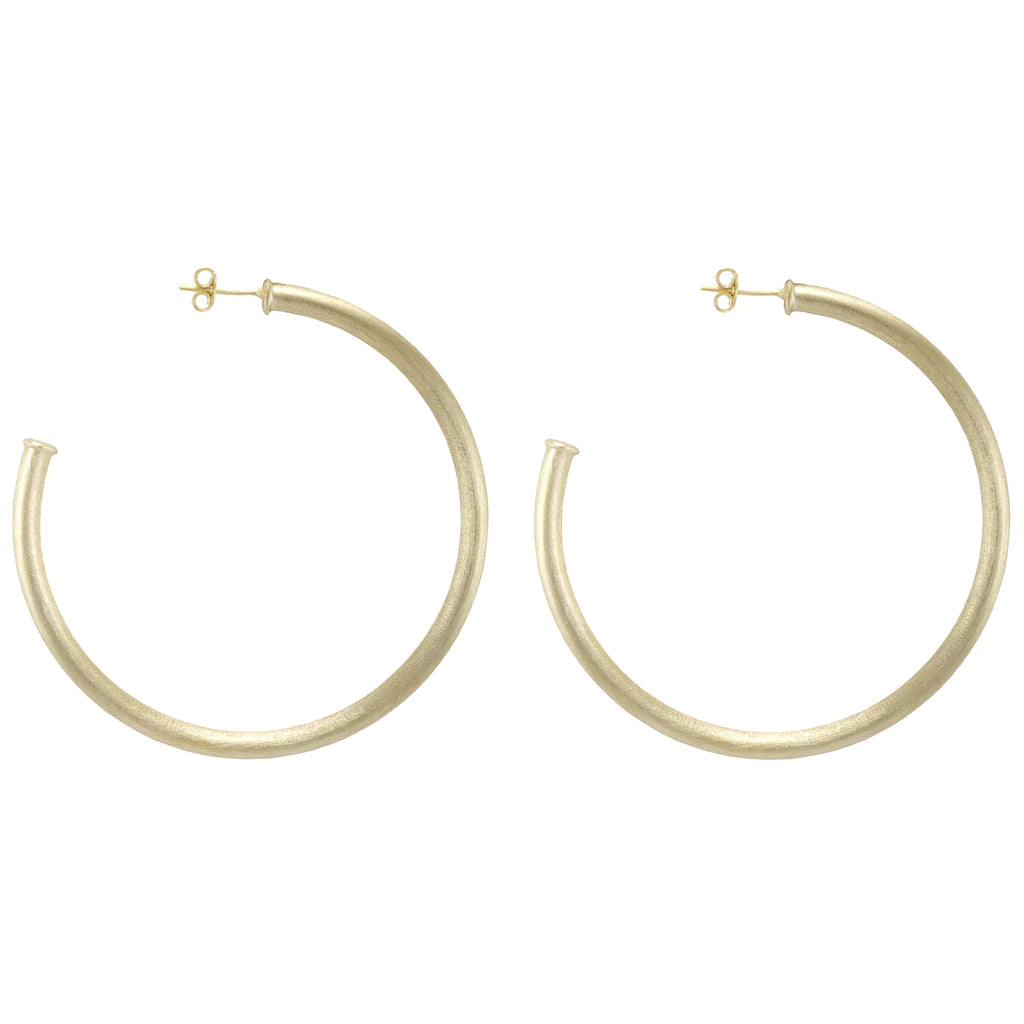 women's work dressesSheila Fajl Everybody's Favorite Brushed Gold Hoops