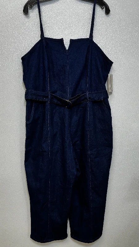 women's jumpsuits with floral printsDenim Jumpsuit, 7th & hudson Size 2x