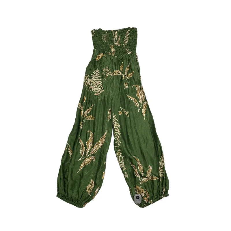 women's jumpsuits for moisture-wicking materialsJumpsuit By Anthropologie In Green & Tan, Size: S