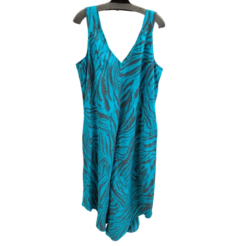 women's jumpsuits with buttonsJumpsuit By Ashley Stewart In Teal, Size: 2x