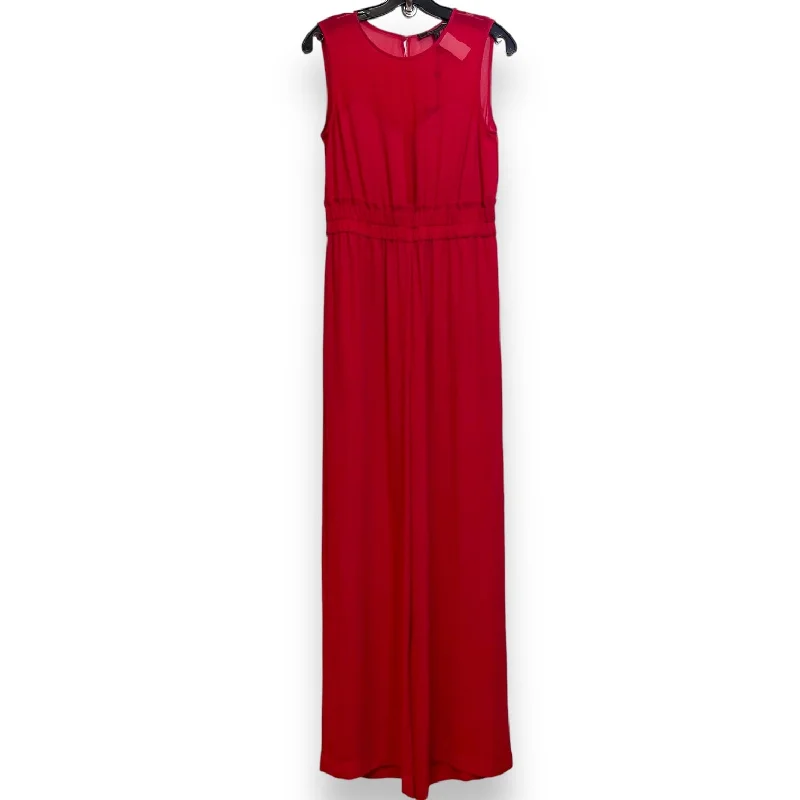 women's jumpsuits with round necksJumpsuit By Bcbg In Red, Size: S