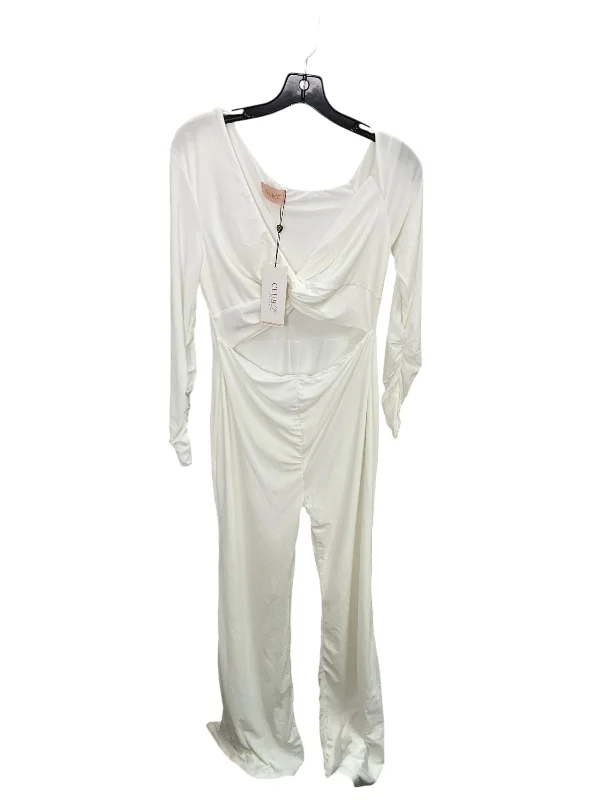 women's jumpsuits for fallJumpsuit By Cmc In White, Size: L