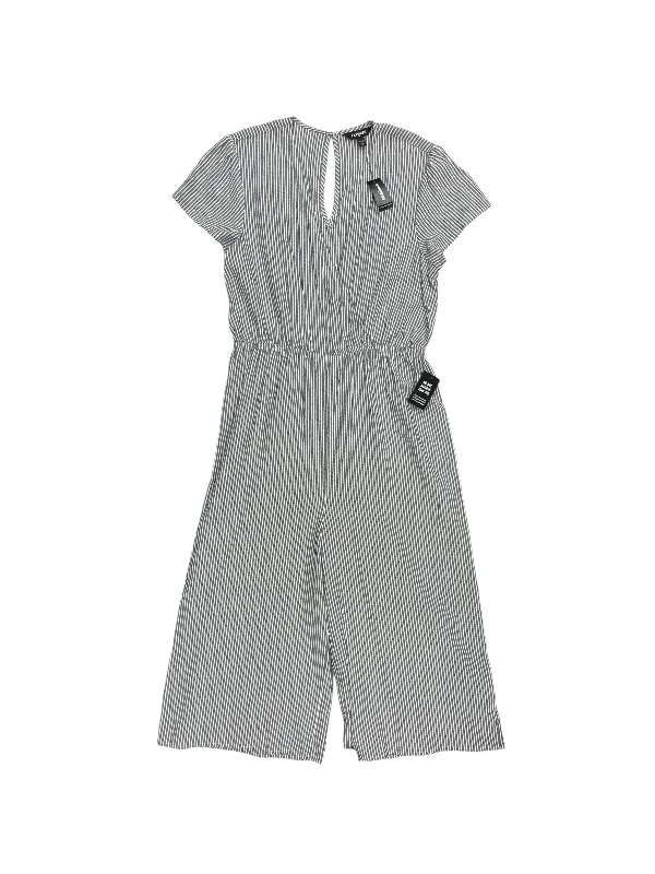 women's jumpsuits with self-ties at the waistJumpsuit By Express In Striped Pattern, Size: M