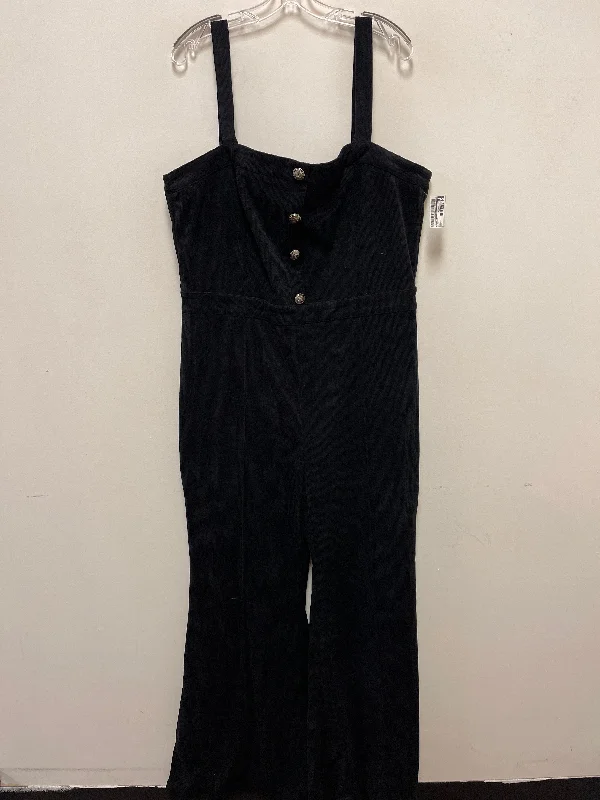 women's cropped jumpsuitsJumpsuit By Flying Tomato In Black, Size: 2x