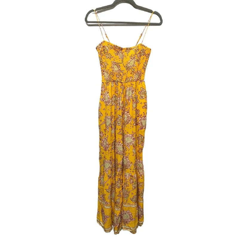 women's jumpsuits for partiesJumpsuit By Free People In Yellow, Size: Xs