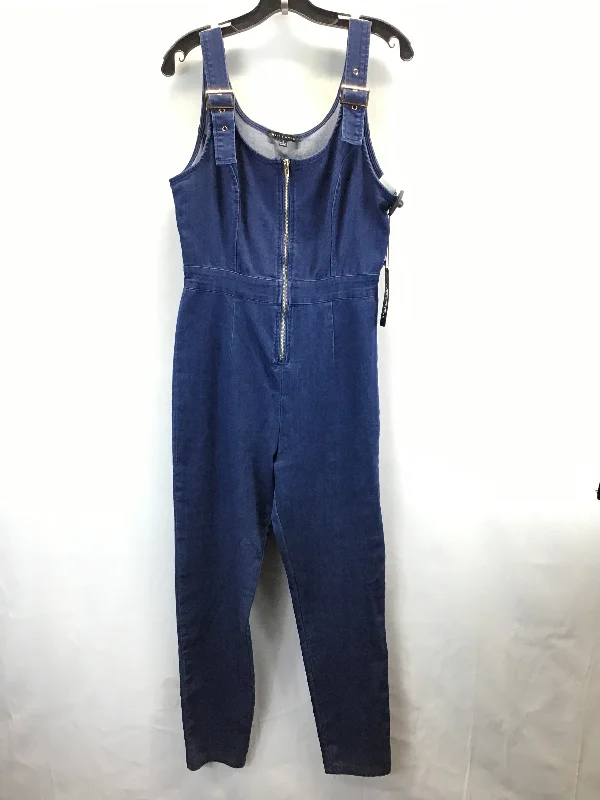 women's jumpsuits for stylish and functional fashionJumpsuit By Haute Monde In Blue Denim, Size: L