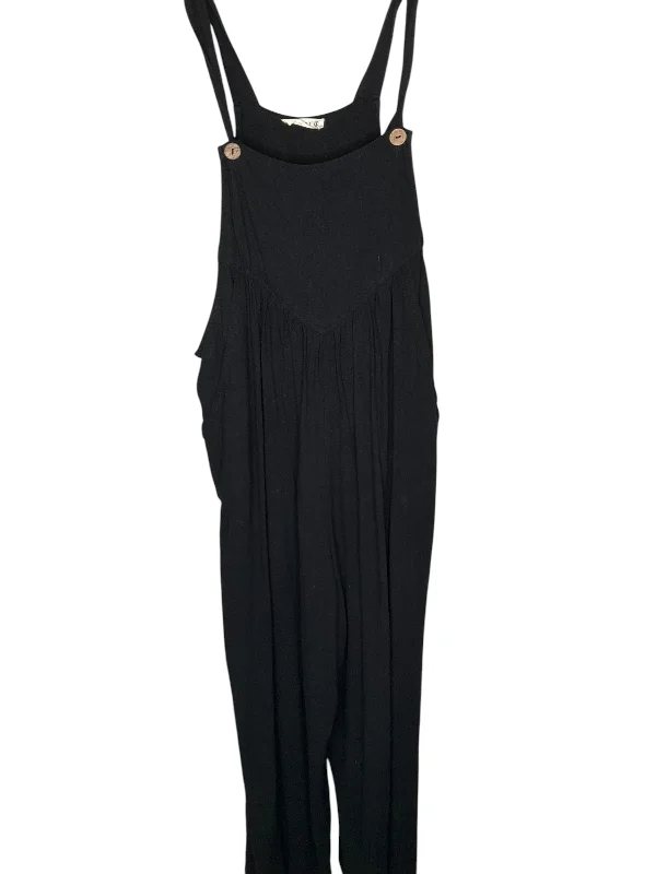 women's jumpsuits with solid colorsJumpsuit By Kori America In Black, Size: S