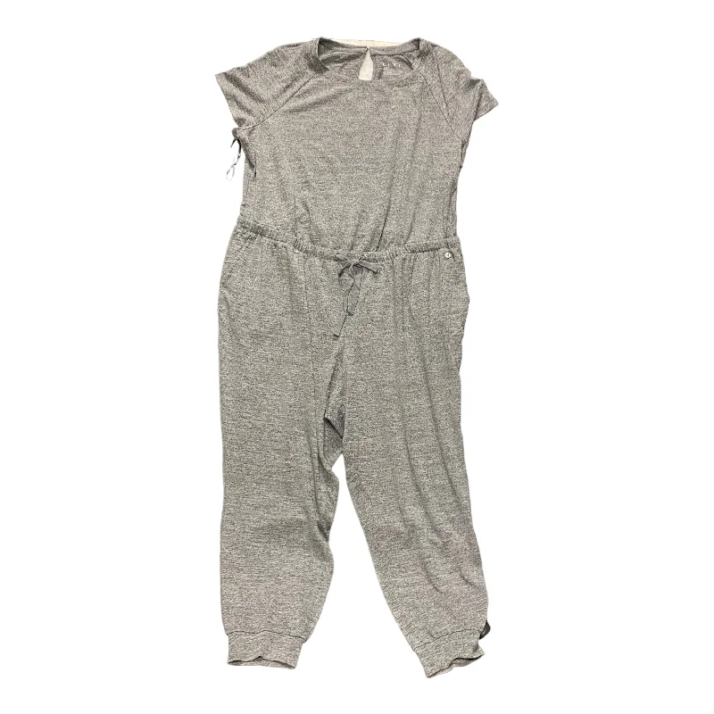 women's jumpsuits with self-ties at the waistJumpsuit By Livi Active In Grey, Size: 22