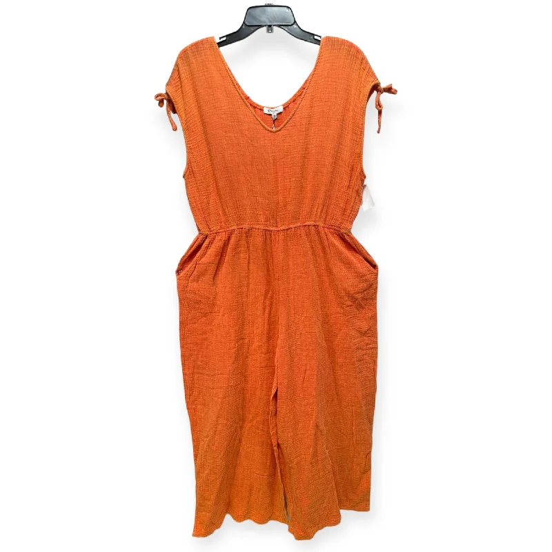 women's jumpsuits for petite womenJumpsuit By Polygram In Orange, Size: Xl