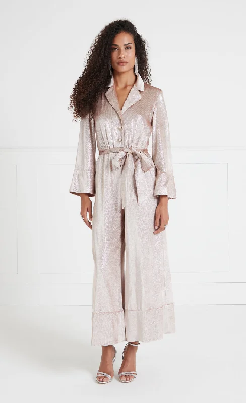 women's jumpsuits for bohemian chicLarisa Jumpsuit - Pale Pink